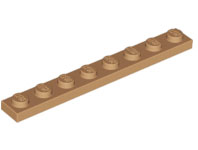 Placa 1x8 Medium Nougat