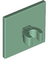 Sinal de estrada 2x2 quadrado com clip aberto Sand Green