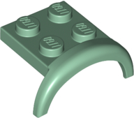 Para-Lamas 3x3x1 com arco redondo Sand Green