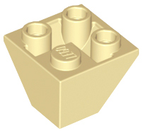 Inclinação invertida 2x2 dupla convexa Bege
