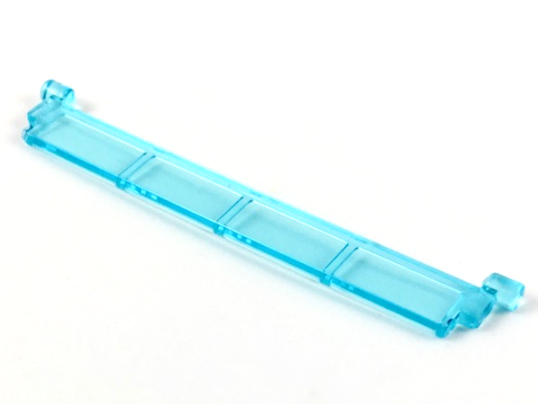 Seção de porta de enrolar de garagem sem maçaneta Translúcida Azul Clara