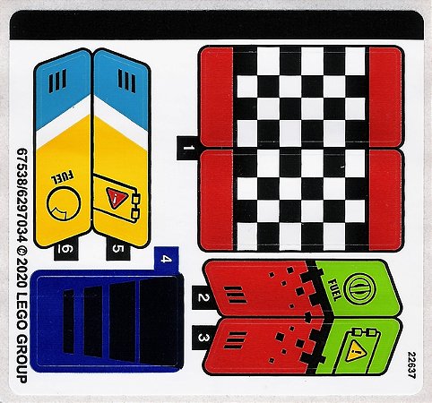 Cartela de Adesivo do Set 60260