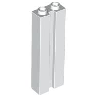 Tijolo Modificado 1x2x5 com Ranhura Branco