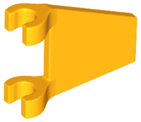 Bandeira Trapezoidal 2x2 Laranja Brilhante