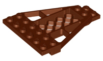 Placa em Cunha 8x6x2/3 com Grelha Marrom