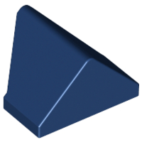 Inclinação 45 2x1 Dupla / Invertida - com suporte para pino inferior Azul Escura