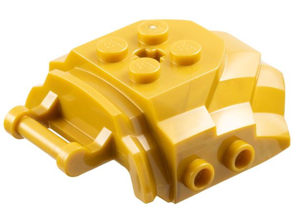 Frente de cockpit 4x5x2 com alça de barra Dourada Perolada