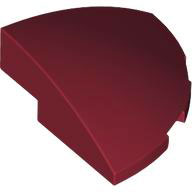 Inclinação Curva 3x3 de Canto Redonda Dark Red