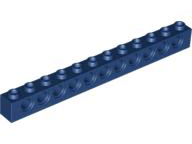 Tijolo Technic 1x12 com Furos Azul Escuro