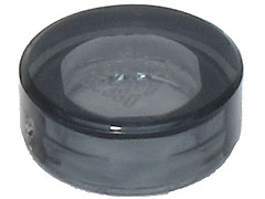 Placa Lisa Redonda 1x1 Trans-Black
