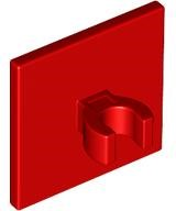 Sinal de estrada 2x2 quadrado com clip aberto Vermelho