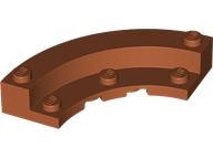 Tijolo Redondo de Canto 5x5 com Placa 4x4 Dark Orange
