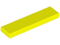 Placa Lisa 1x4 New Yellow