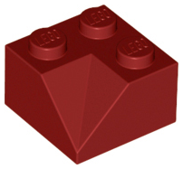 Inclinação 45 2x2 - Concavidades duplas Dark Red
