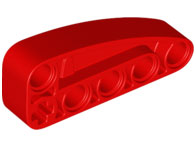 Viga Elipse triangular em forma de L modificada grossa 2x5 Vermelha