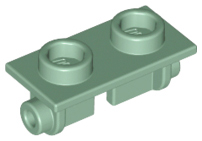 Dobradiça peça superior 1x2 Sand Green