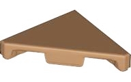 Placa Lisa Modificada Triangular 2x2 Medium Nougat