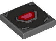Placa Lisa 2x2 com desenho do Reator da Máquina de Guerra