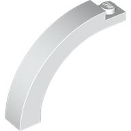 Tijolo em Arco 1x5x3 1/3 Topo Curvo Branco
