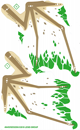 Folha de Plástico do Set Lego 70679