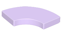 Placa Lisa Redonda de Canto 2x2 Lavender