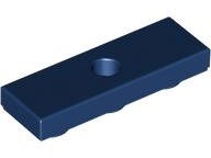 Placa Lisa 1x3 Invertida Azul Escura