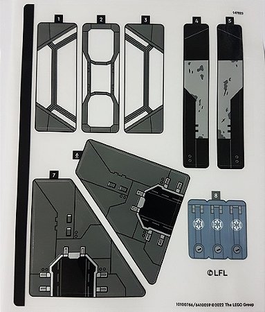 Cartela de Adesivo para Set 75323