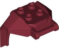 Peito de Armadura Grande de Minifigura Dark Red