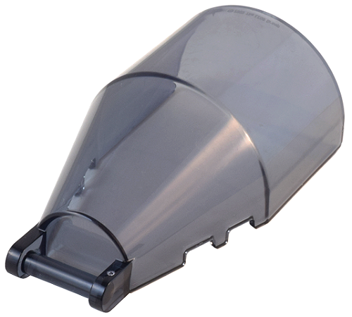 Para-brisa 6x4x2 redondo com alça de barra Translúcido Escuro