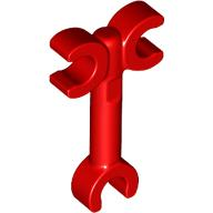 Barra 2L com Clipe na Ponta e 2 Clipes em Lados Opostos Vermelha