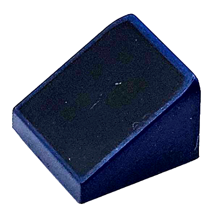 Inclinação 30 1x1x2/3 Azul Escura com Superficie Preta