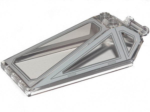 Para-brisa 8x4x2 com alça de barra e molduras de janela de nave SW Translúcido