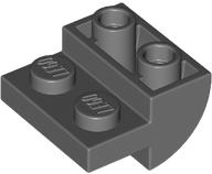 Inclinação Curva 2x2 Invertida Cinza Escura