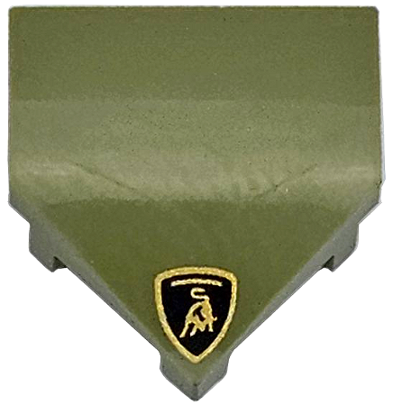 Cunha 2x2 pontiaguda com entalhes de pino Oliver Green com Logo da Lamborghini