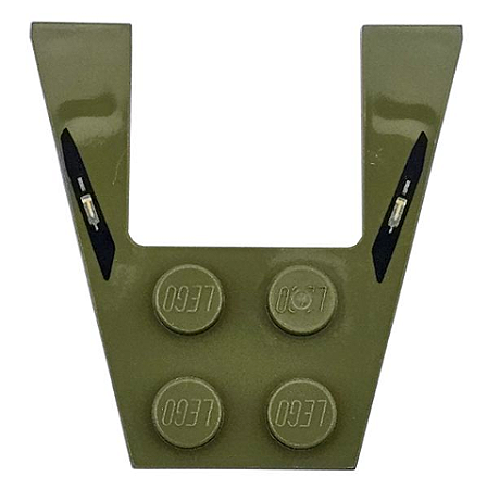 Placa em Cunha 4x4 Oliver Green com desenho de Amortecedores