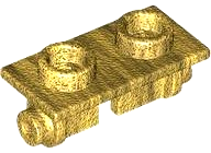 Dobradiça peça superior 1x2 Dourada Perolada