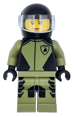 Minifigura Lego City - Piloto da Lamborghini Lambo V12