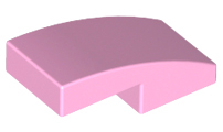 Inclinação Curva 2x1 Rosa Brilhante
