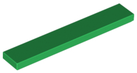 Placa Lisa 1x6 Verde