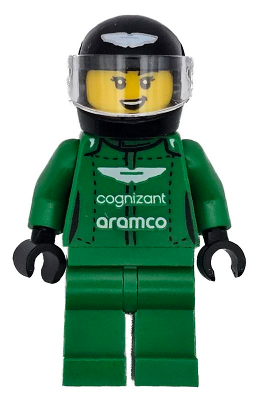 Minifigura Lego City - Piloto Aston Martin AMR23