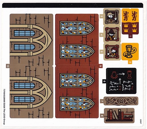 Cartela de Adesivo do Set 76382