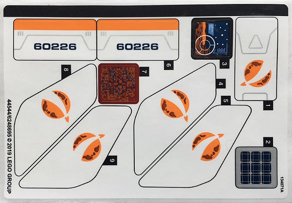 Cartela de Adesivo do Set 60226