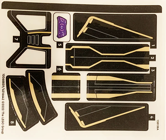 Cartela de Adesivo do Set 76211