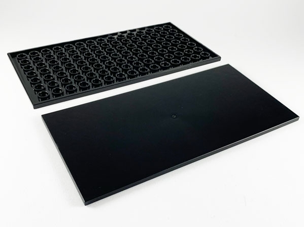 Placa Lisa 8x16  preta