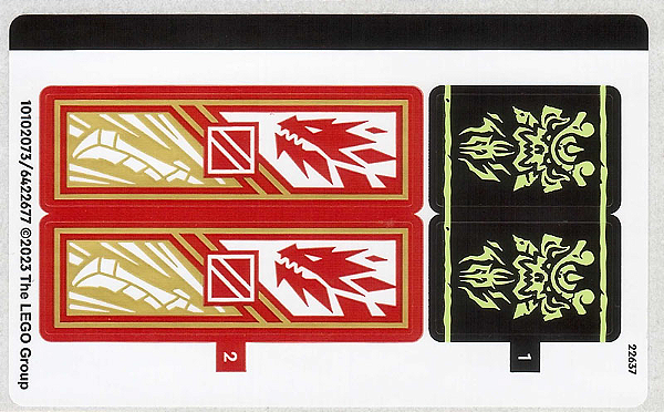 Cartela de Adesivo do Set 71786