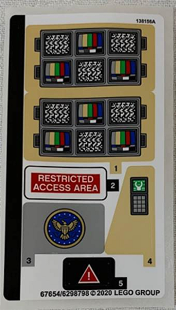 Cartela de Adesivo do Set 76157