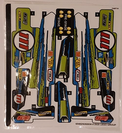 Cartela de Adesivo do Set 42103