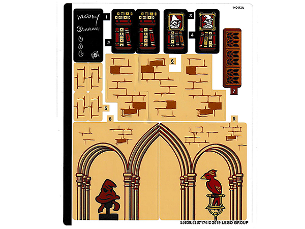 Cartela de Adesivo do Set 75948 - A