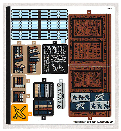 Cartela de adesivos para SET 76385