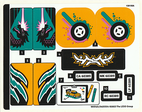 Cartela de Adesivo SET 60389